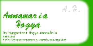 annamaria hogya business card